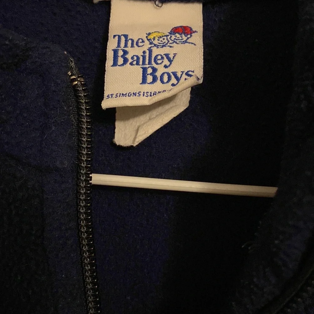 Navy blue fleece vest